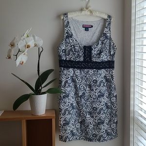Vinyard Vines Navy and White Nautical Print Dress
